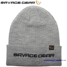 Шапка Savage Gear Fold-Up Beanie One Size Light Grey Melange